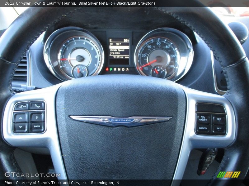 Billet Silver Metallic / Black/Light Graystone 2013 Chrysler Town & Country Touring