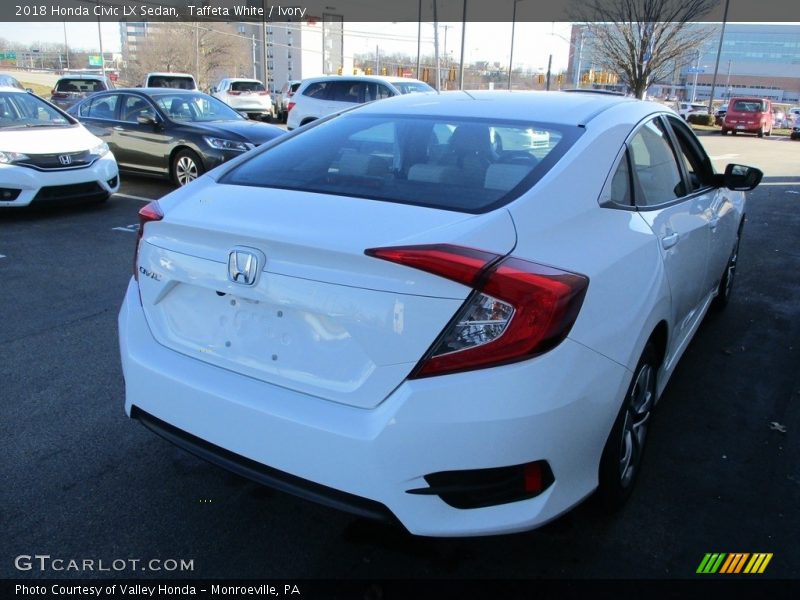 Taffeta White / Ivory 2018 Honda Civic LX Sedan