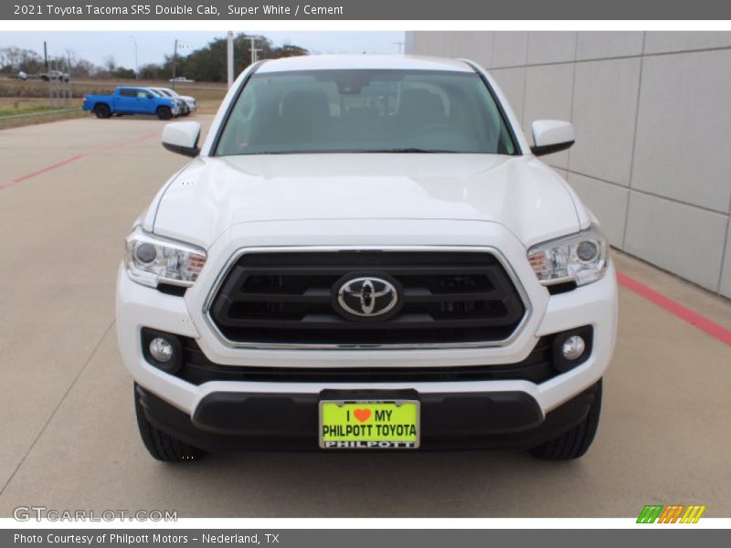 Super White / Cement 2021 Toyota Tacoma SR5 Double Cab