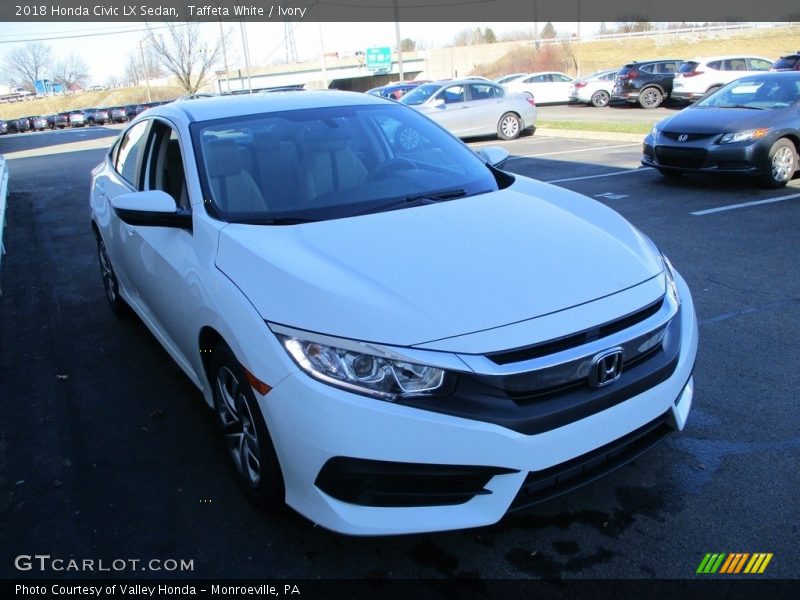Taffeta White / Ivory 2018 Honda Civic LX Sedan