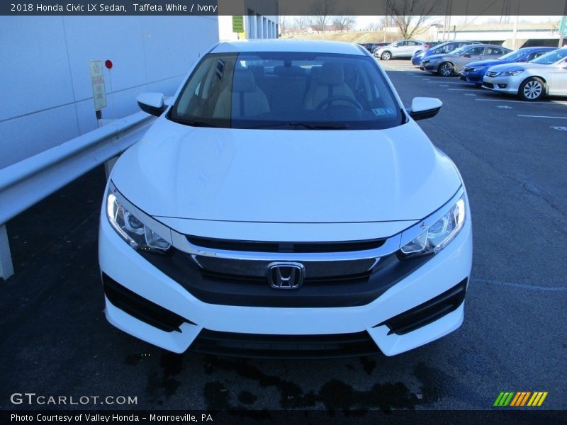 Taffeta White / Ivory 2018 Honda Civic LX Sedan