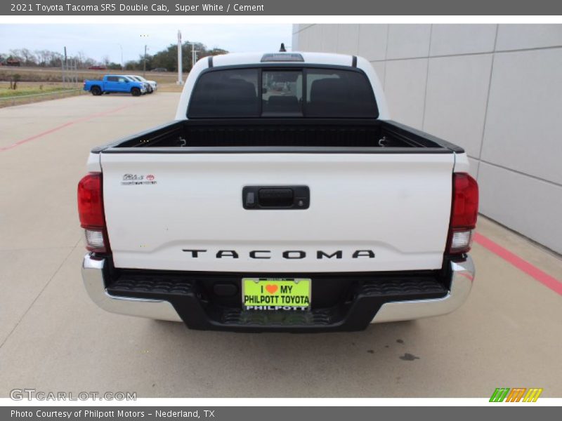 Super White / Cement 2021 Toyota Tacoma SR5 Double Cab