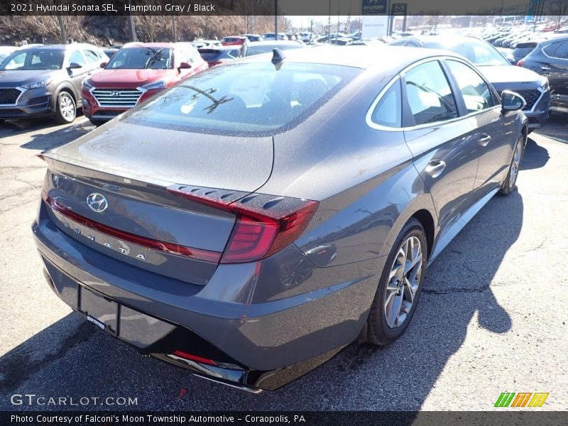 Hampton Gray / Black 2021 Hyundai Sonata SEL