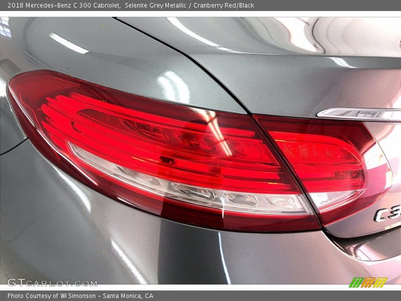Selenite Grey Metallic / Cranberry Red/Black 2018 Mercedes-Benz C 300 Cabriolet