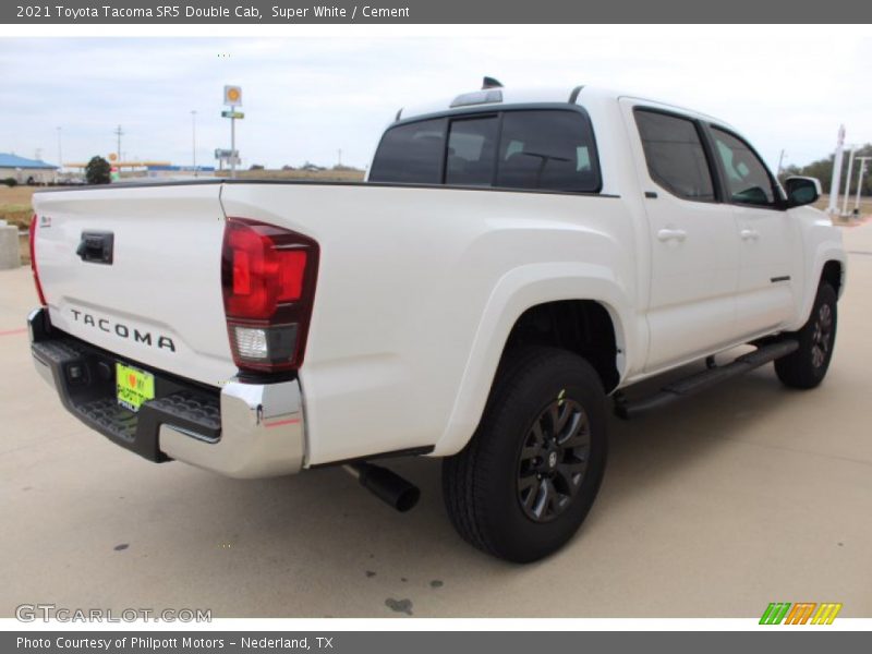 Super White / Cement 2021 Toyota Tacoma SR5 Double Cab