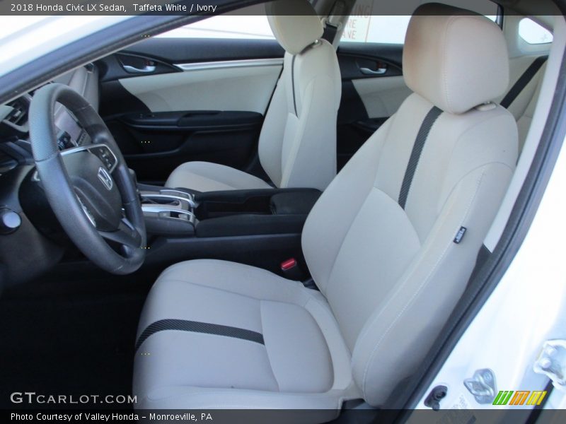 Taffeta White / Ivory 2018 Honda Civic LX Sedan