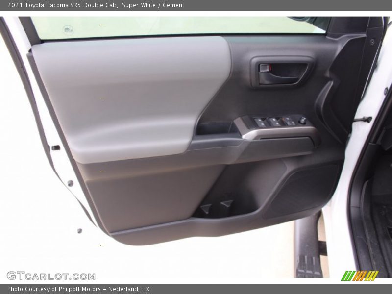 Super White / Cement 2021 Toyota Tacoma SR5 Double Cab