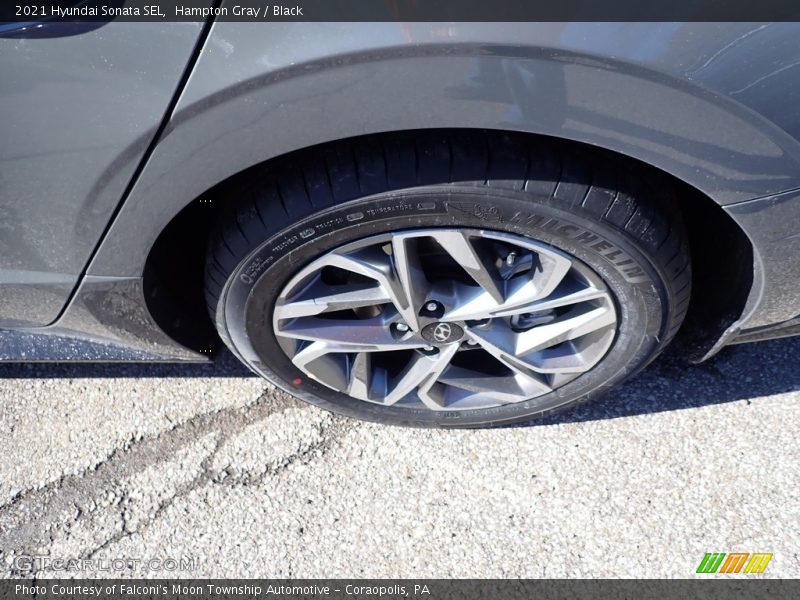Hampton Gray / Black 2021 Hyundai Sonata SEL
