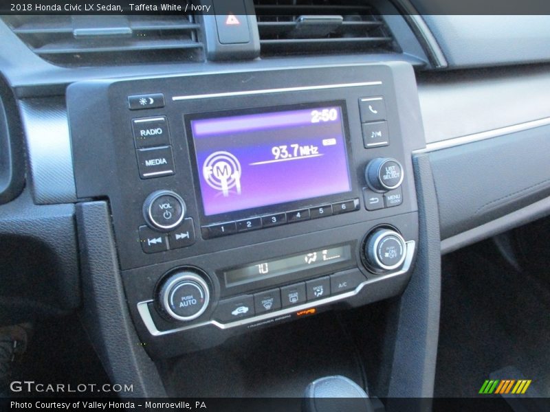 Taffeta White / Ivory 2018 Honda Civic LX Sedan