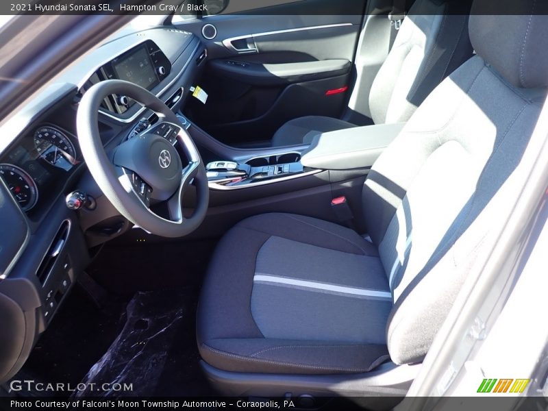 Hampton Gray / Black 2021 Hyundai Sonata SEL