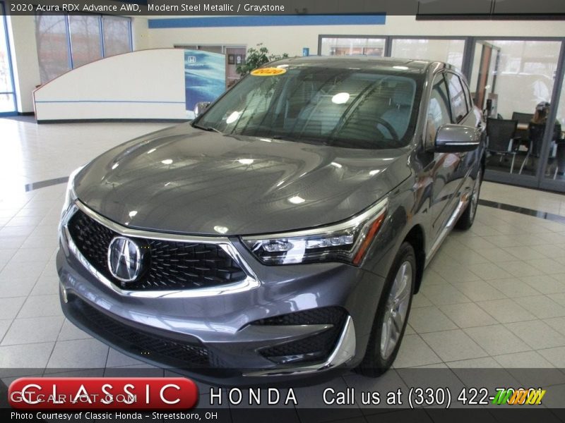 Modern Steel Metallic / Graystone 2020 Acura RDX Advance AWD