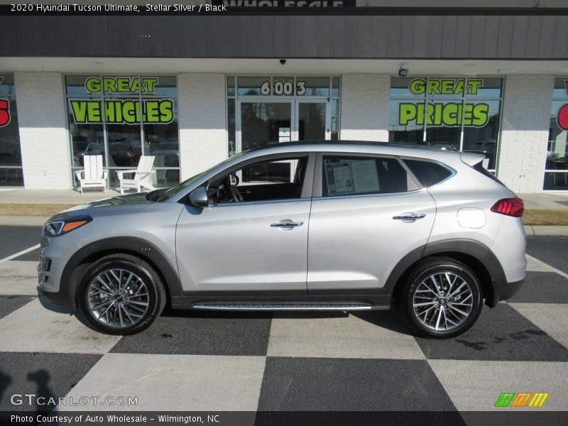 Stellar Silver / Black 2020 Hyundai Tucson Ultimate
