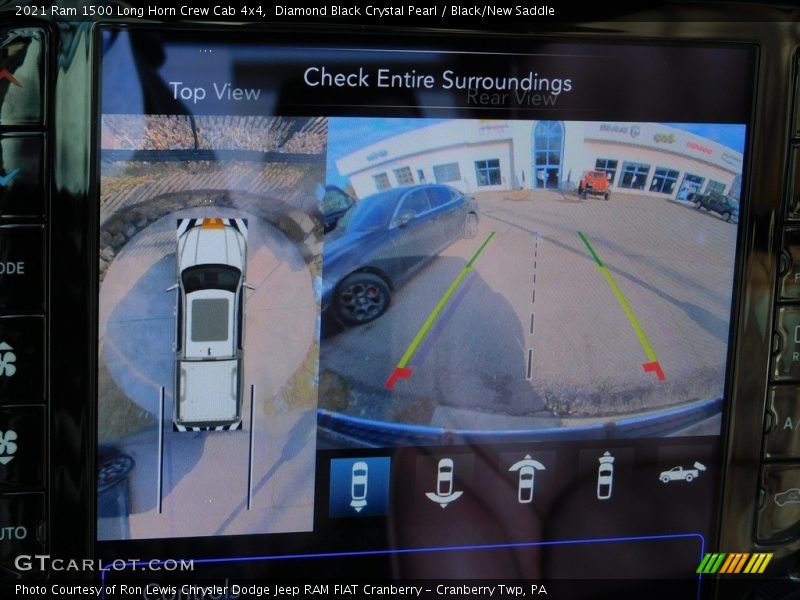 Diamond Black Crystal Pearl / Black/New Saddle 2021 Ram 1500 Long Horn Crew Cab 4x4