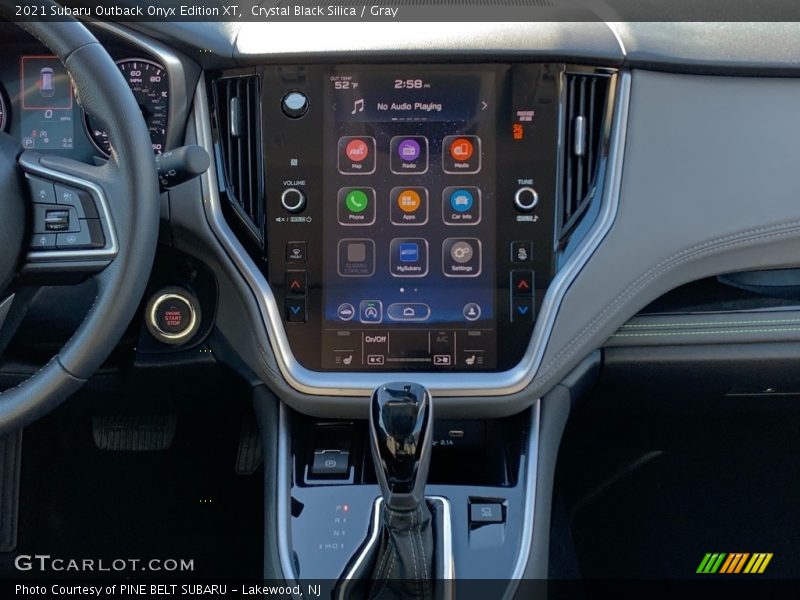 Crystal Black Silica / Gray 2021 Subaru Outback Onyx Edition XT