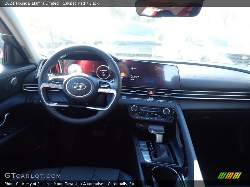 Calypso Red / Black 2021 Hyundai Elantra Limited