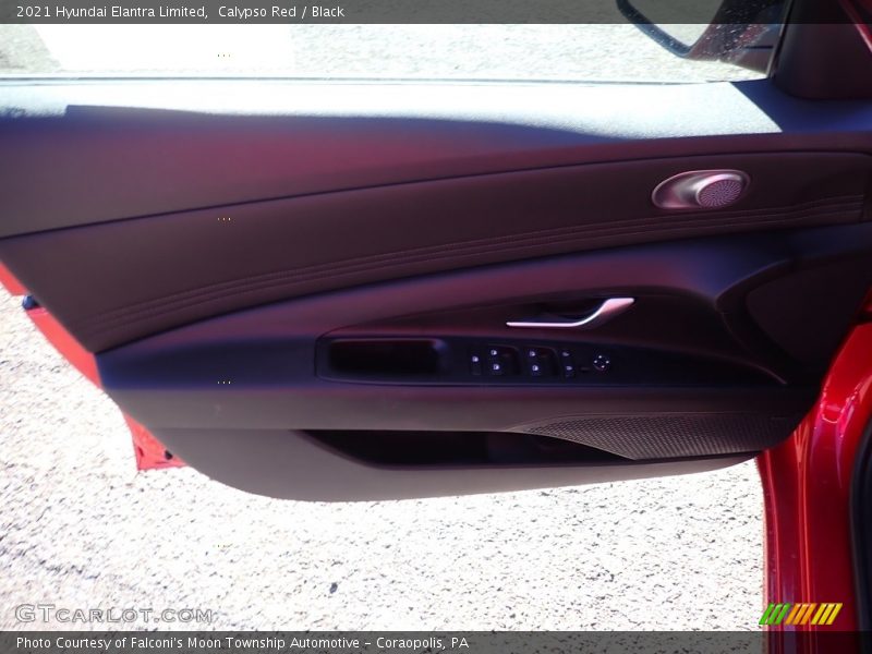 Calypso Red / Black 2021 Hyundai Elantra Limited