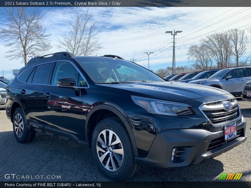 Crystal Black Silica / Gray 2021 Subaru Outback 2.5i Premium