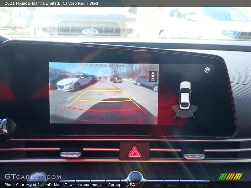 Calypso Red / Black 2021 Hyundai Elantra Limited