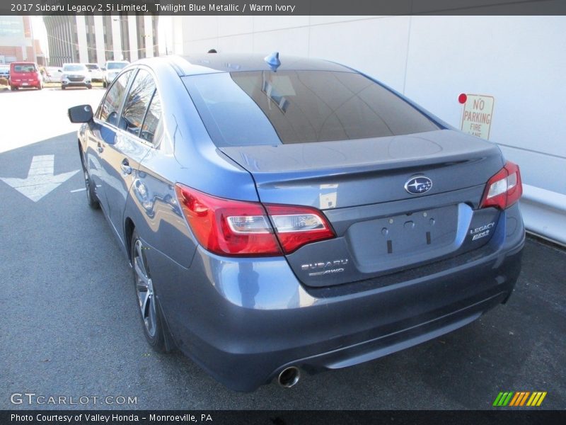 Twilight Blue Metallic / Warm Ivory 2017 Subaru Legacy 2.5i Limited