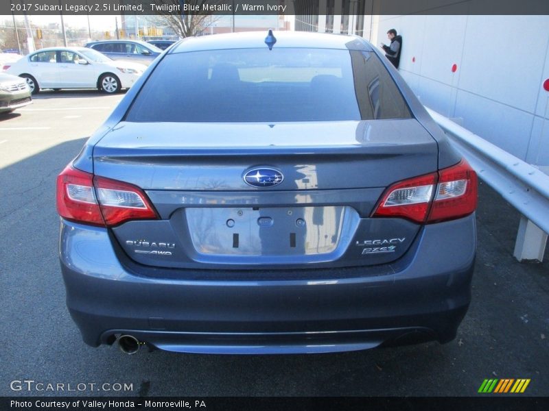 Twilight Blue Metallic / Warm Ivory 2017 Subaru Legacy 2.5i Limited