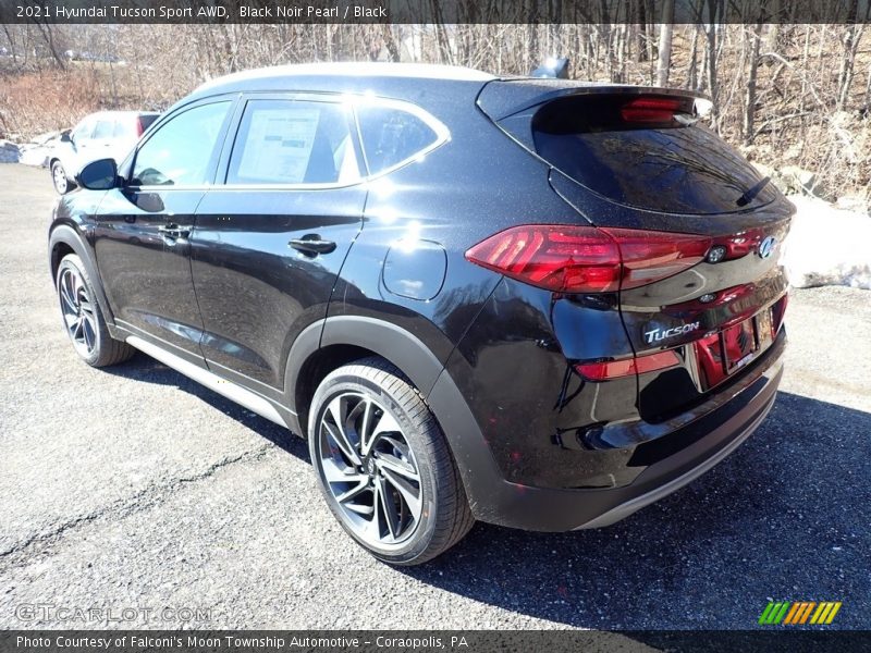Black Noir Pearl / Black 2021 Hyundai Tucson Sport AWD