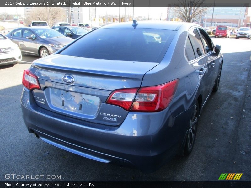 Twilight Blue Metallic / Warm Ivory 2017 Subaru Legacy 2.5i Limited