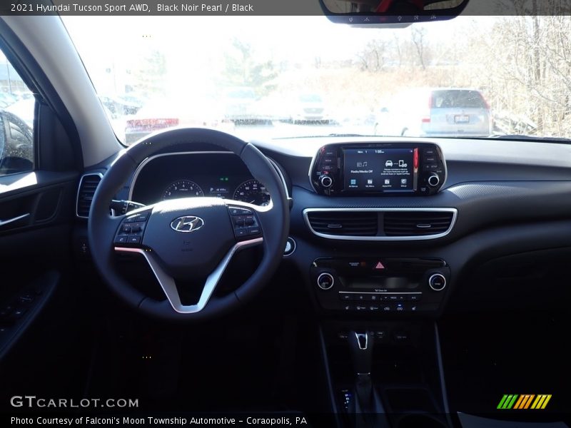 Black Noir Pearl / Black 2021 Hyundai Tucson Sport AWD