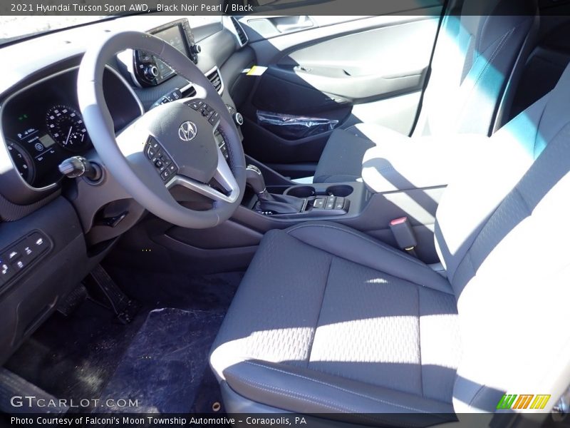 Black Noir Pearl / Black 2021 Hyundai Tucson Sport AWD