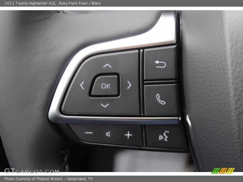 Ruby Flare Pearl / Black 2021 Toyota Highlander XLE