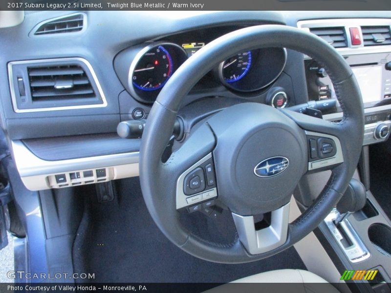 Twilight Blue Metallic / Warm Ivory 2017 Subaru Legacy 2.5i Limited