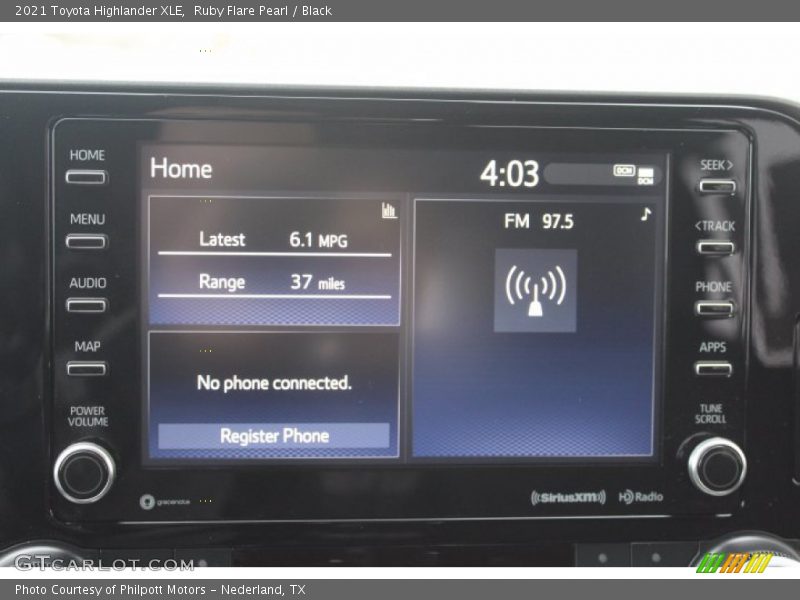 Ruby Flare Pearl / Black 2021 Toyota Highlander XLE