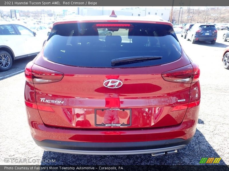Red Crimson / Beige 2021 Hyundai Tucson Sport AWD