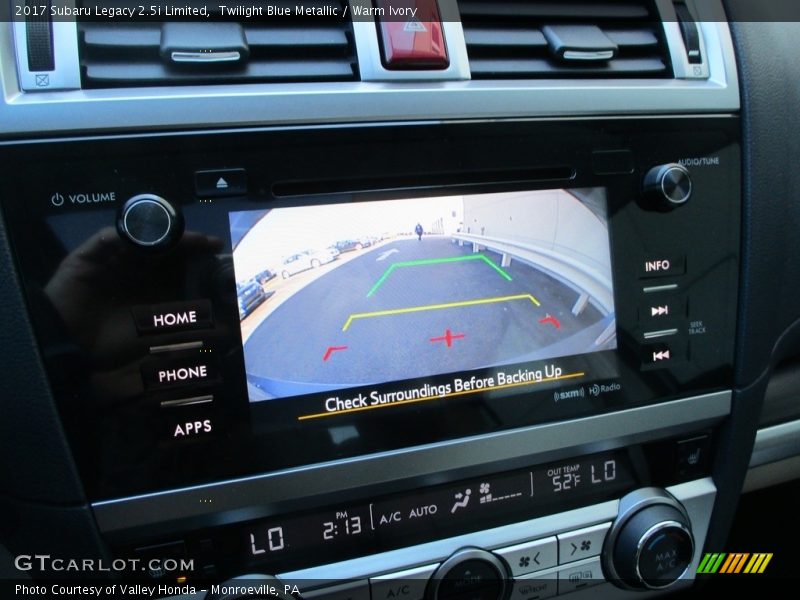 Twilight Blue Metallic / Warm Ivory 2017 Subaru Legacy 2.5i Limited