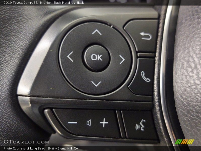 Midnight Black Metallic / Black 2019 Toyota Camry SE