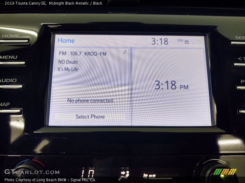 Midnight Black Metallic / Black 2019 Toyota Camry SE