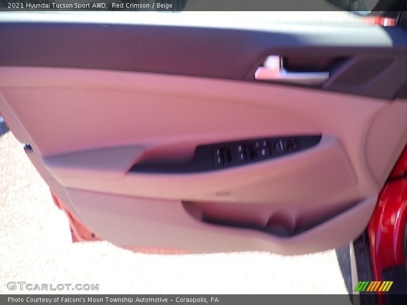Red Crimson / Beige 2021 Hyundai Tucson Sport AWD