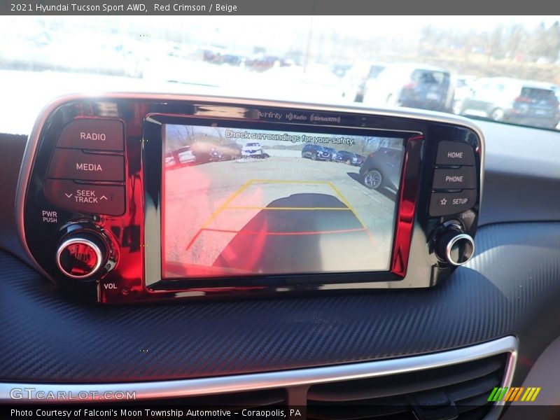 Red Crimson / Beige 2021 Hyundai Tucson Sport AWD