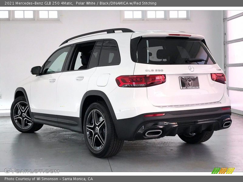 Polar White / Black/DINAMICA w/Red Stitching 2021 Mercedes-Benz GLB 250 4Matic