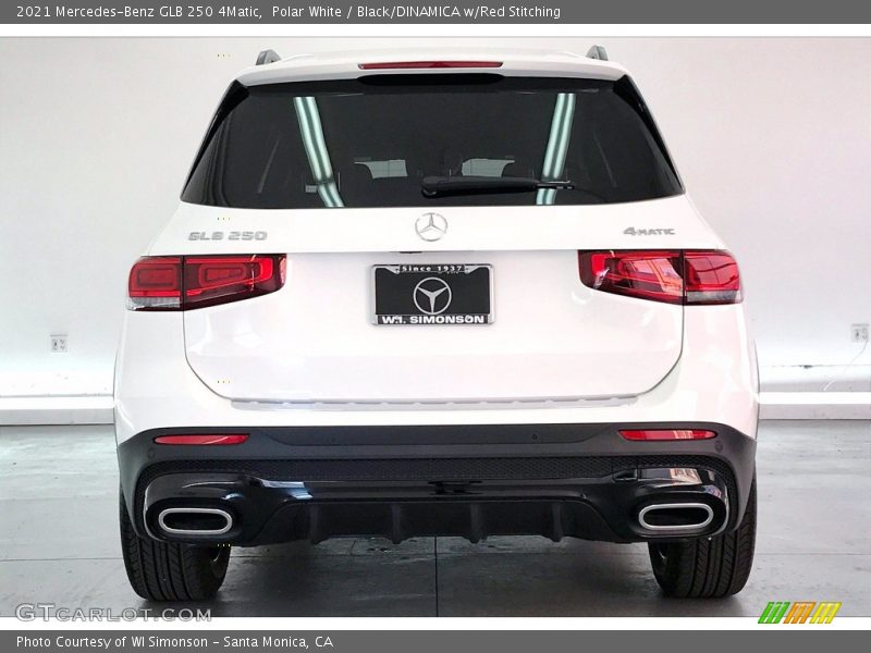 Polar White / Black/DINAMICA w/Red Stitching 2021 Mercedes-Benz GLB 250 4Matic