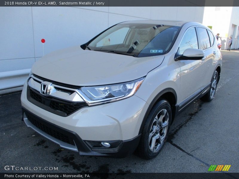 Sandstorm Metallic / Ivory 2018 Honda CR-V EX-L AWD