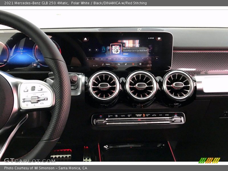 Polar White / Black/DINAMICA w/Red Stitching 2021 Mercedes-Benz GLB 250 4Matic