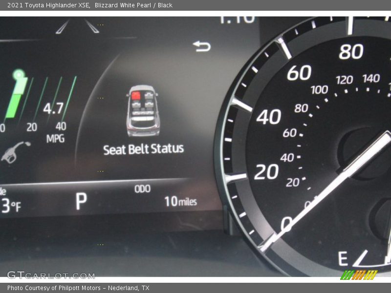 Blizzard White Pearl / Black 2021 Toyota Highlander XSE