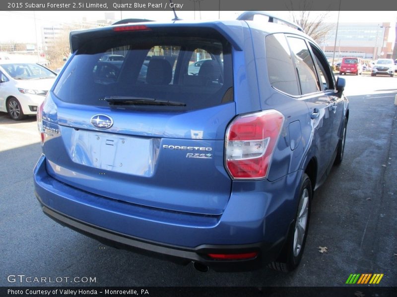 Quartz Blue Pearl / Gray 2015 Subaru Forester 2.5i Limited