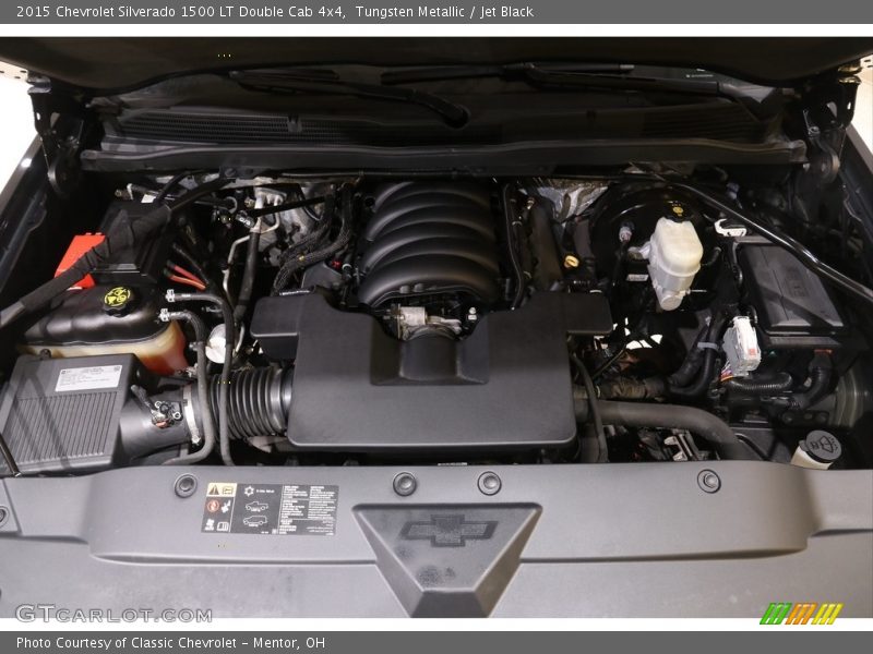 Tungsten Metallic / Jet Black 2015 Chevrolet Silverado 1500 LT Double Cab 4x4
