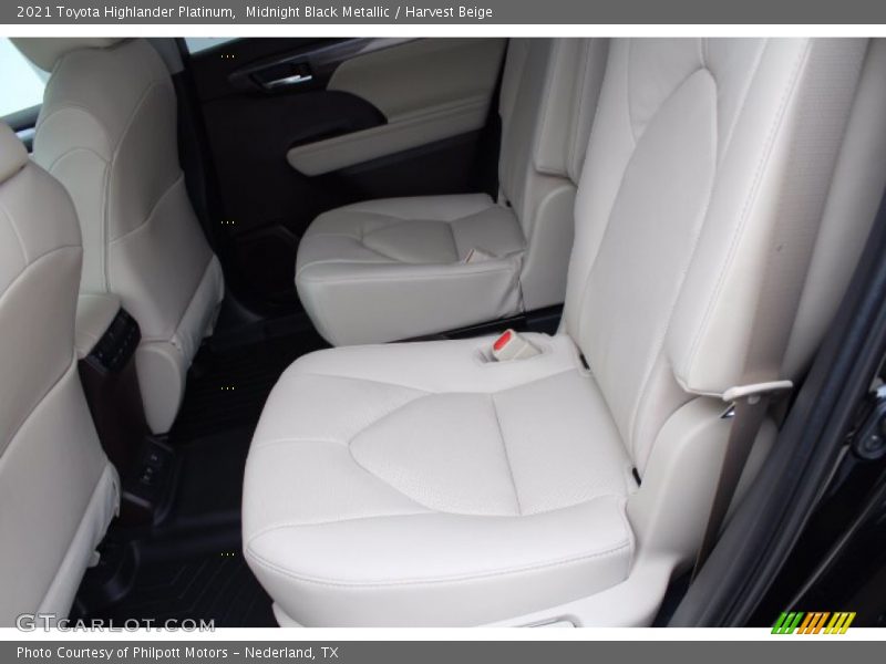 Midnight Black Metallic / Harvest Beige 2021 Toyota Highlander Platinum