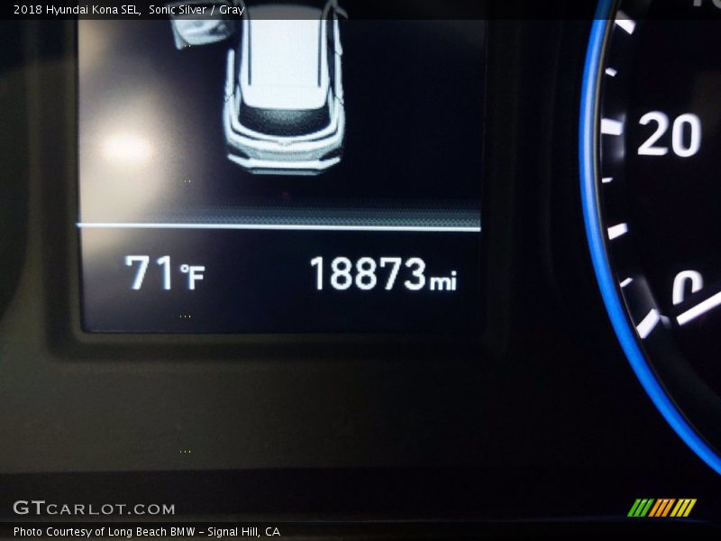 Sonic Silver / Gray 2018 Hyundai Kona SEL