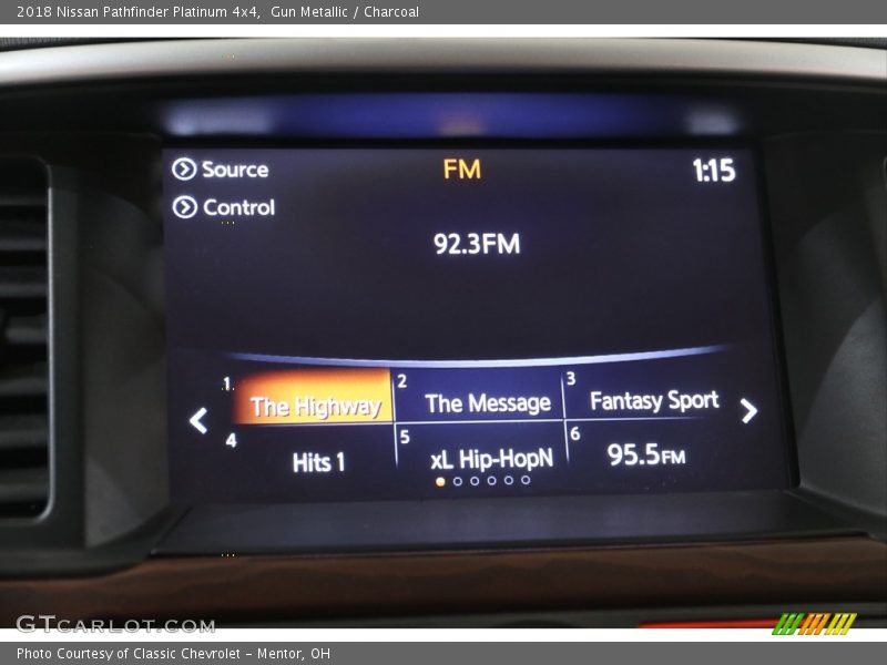 Gun Metallic / Charcoal 2018 Nissan Pathfinder Platinum 4x4