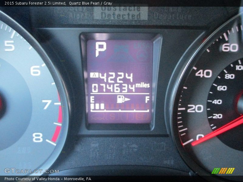 Quartz Blue Pearl / Gray 2015 Subaru Forester 2.5i Limited