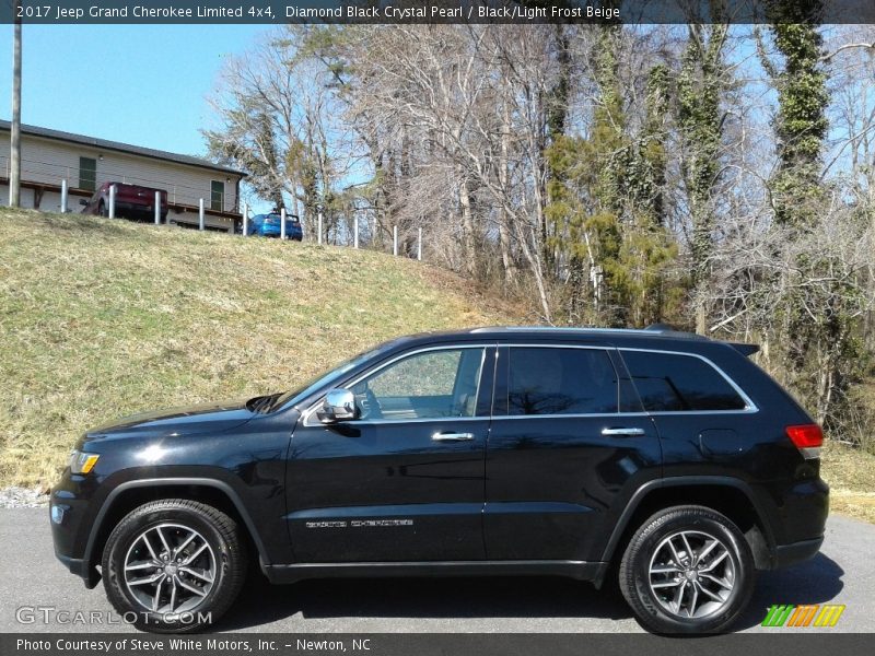 Diamond Black Crystal Pearl / Black/Light Frost Beige 2017 Jeep Grand Cherokee Limited 4x4