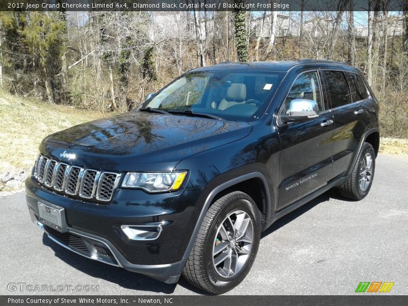 Diamond Black Crystal Pearl / Black/Light Frost Beige 2017 Jeep Grand Cherokee Limited 4x4